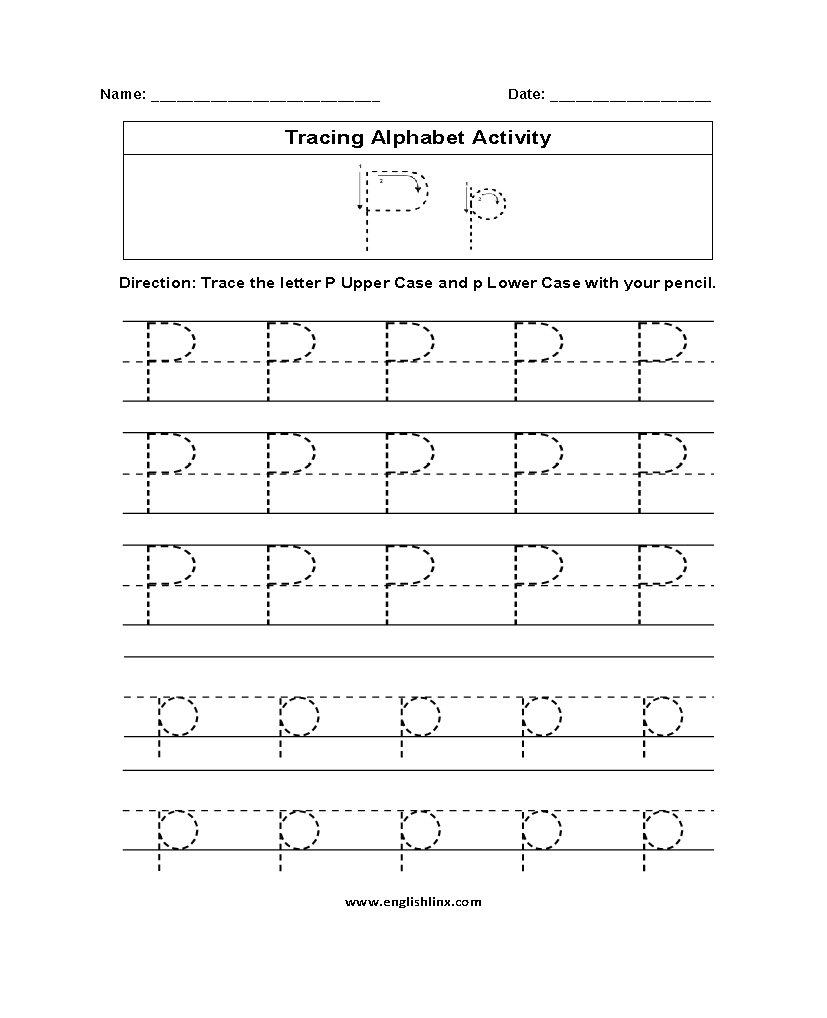 Worksheet ~ Tracing P Alphabet Worksheet Outstanding Dotted With Letter P Tracing For Preschool