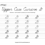 Worksheet ~ Upper Case Cursive G Worksheet For 2Nd 3Rd