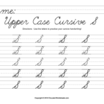 Worksheet ~ Worksheet Cursive Uppercase Letter Tracing