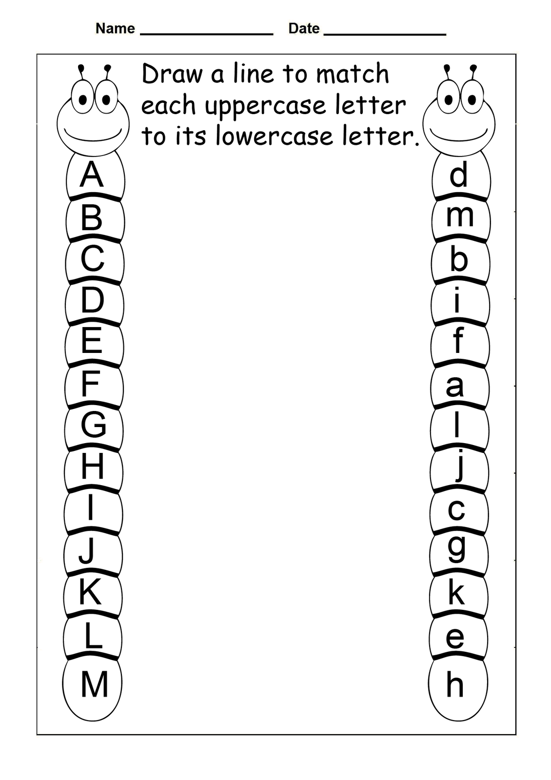 Printing Letters Worksheets Free