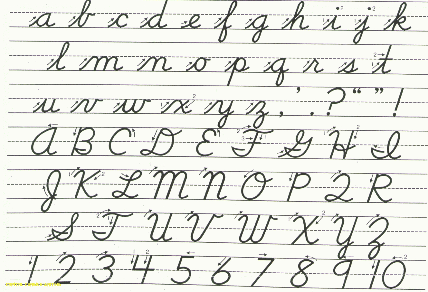 Worksheets : Cursive Alphabet Capital And Small Letter