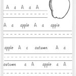 Worksheets : For Apple Practice Writing Printable Sheet Many