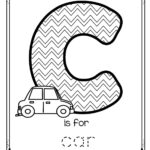 Worksheets : Free Is For Car Trace And Color Printable Pertaining To Letter Tracing Interactive