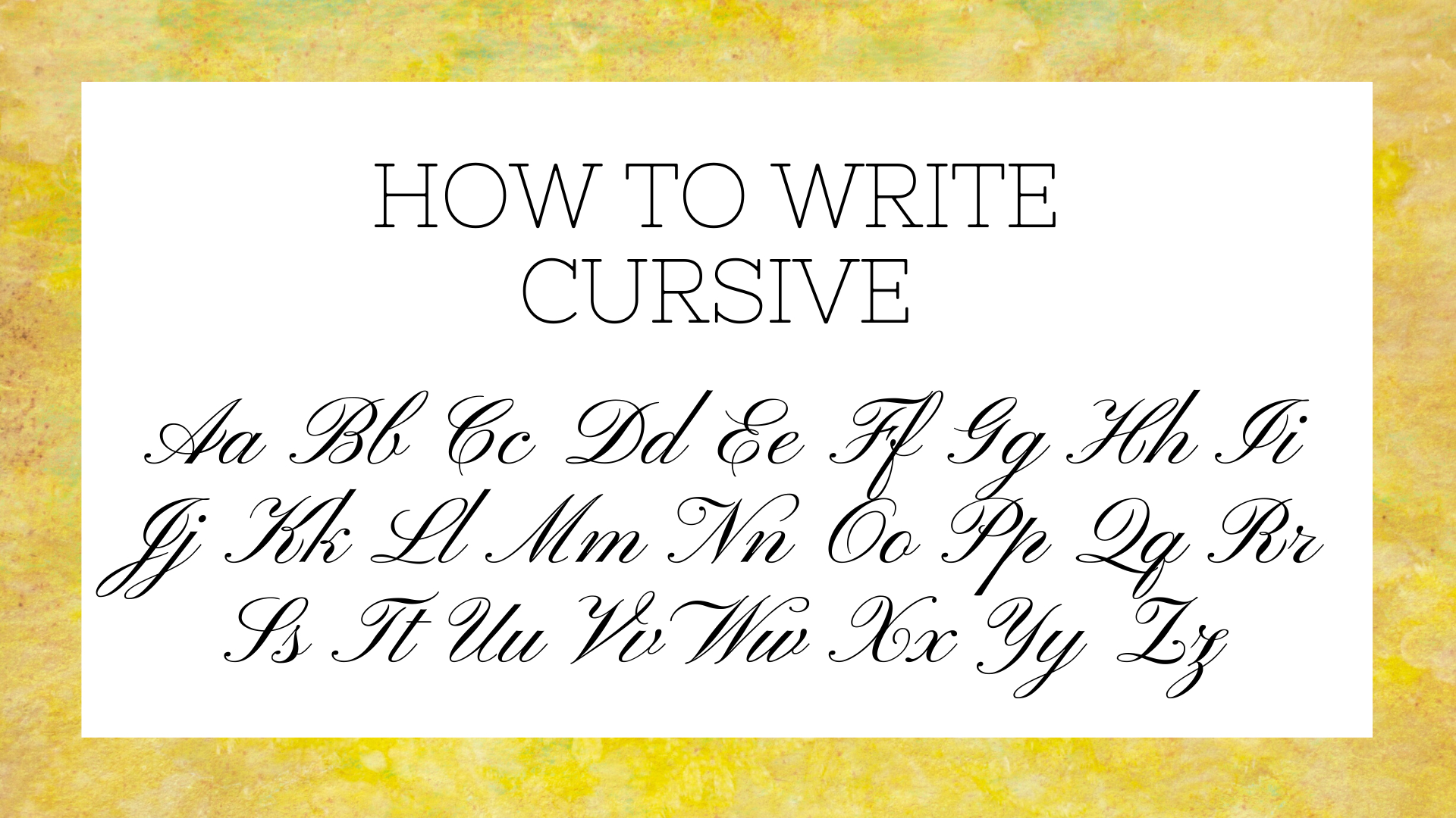 Worksheets : How Write Cursive Letters Science Trends