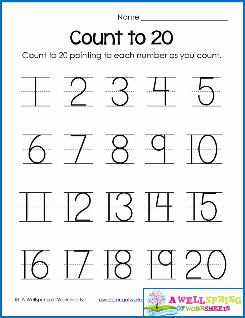 Worksheets Numbers 1 To 20 In 2020 | Writing Numbers, Number