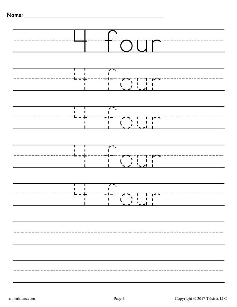 Worksheets : Printable Number Tracing Worksheets Custom Name