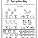 Worksheets : Spring Counting Math Worksheets And Write