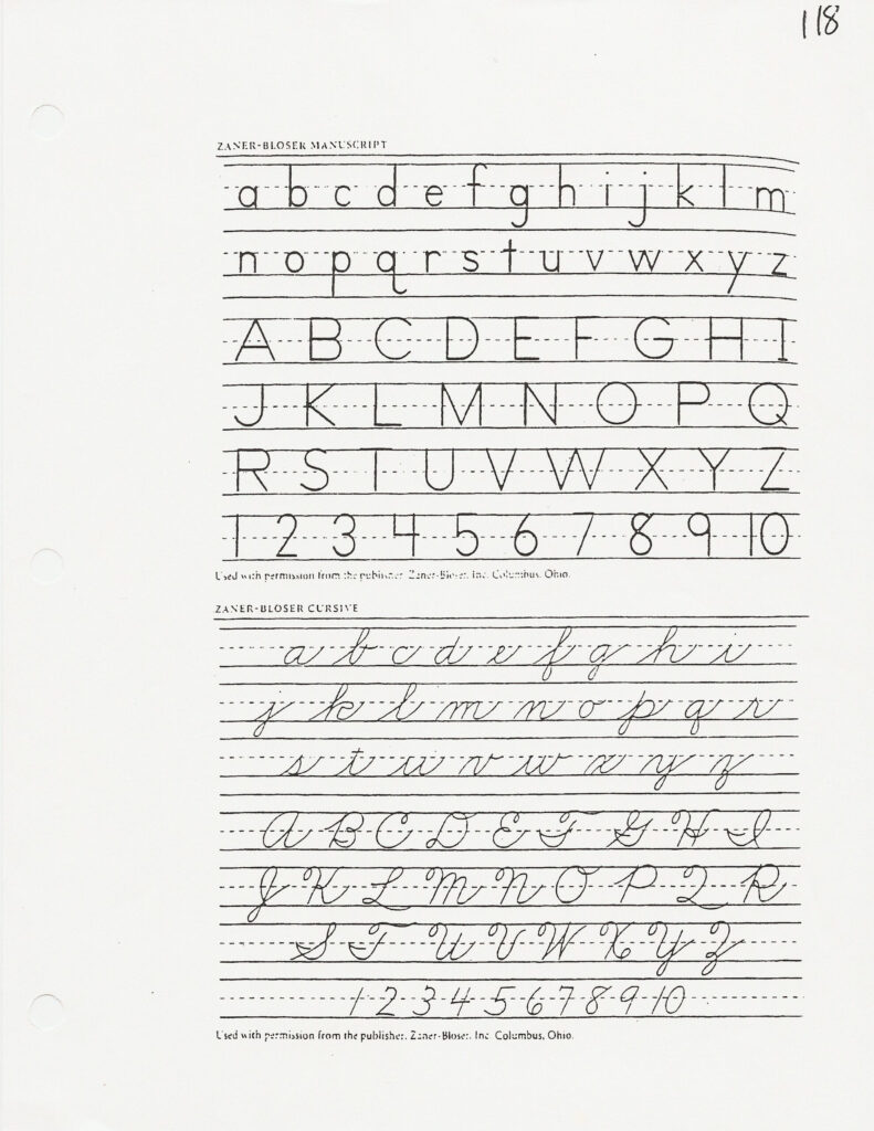 Worksheets : Zaner Bloser Handwriting Paper Huruf Alphabet
