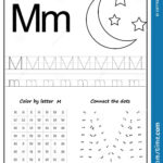 Writing Letter M. Worksheet. Writing A Z, Alphabet With Letter M Worksheets For Kindergarten Free