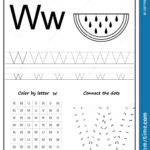 Writing Letter W. Worksheet. Writing A Z, Alphabet Inside Letter W Worksheets Free