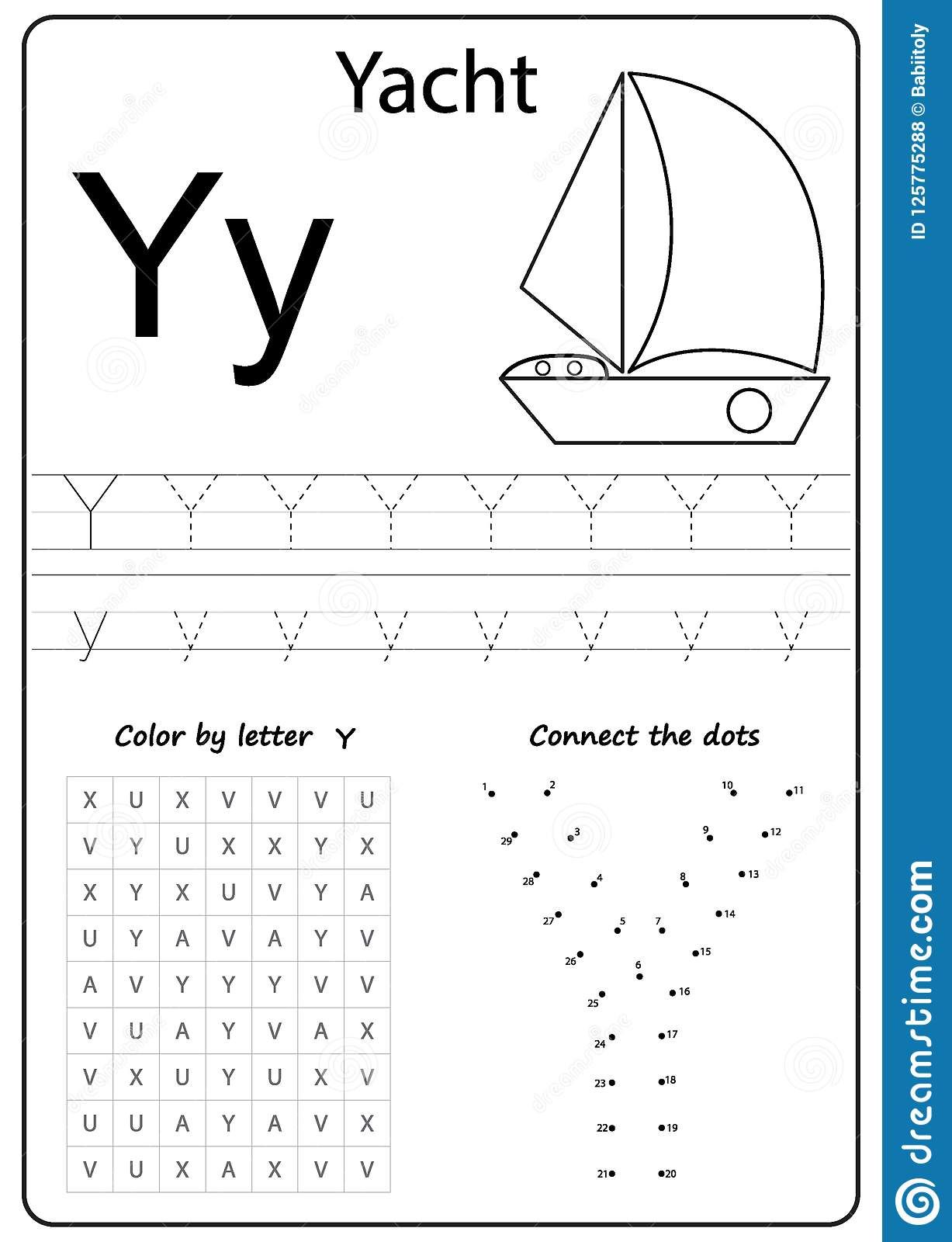 Writing Letter Y. Worksheet. Writing A-Z, Alphabet throughout Letter Y Worksheets For Kindergarten