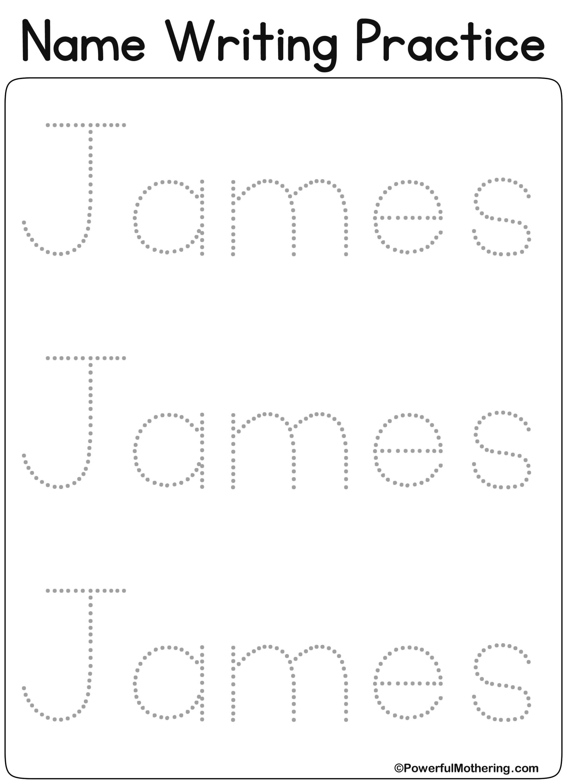 Www.createprintables Custom_Name_Get.php?text&amp;amp;#x3D throughout Tracing Name James