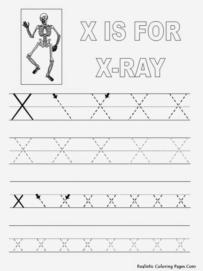 X Letters Alphabet Coloring Sheet | Printable Alphabet Inside Letter X Tracing Page