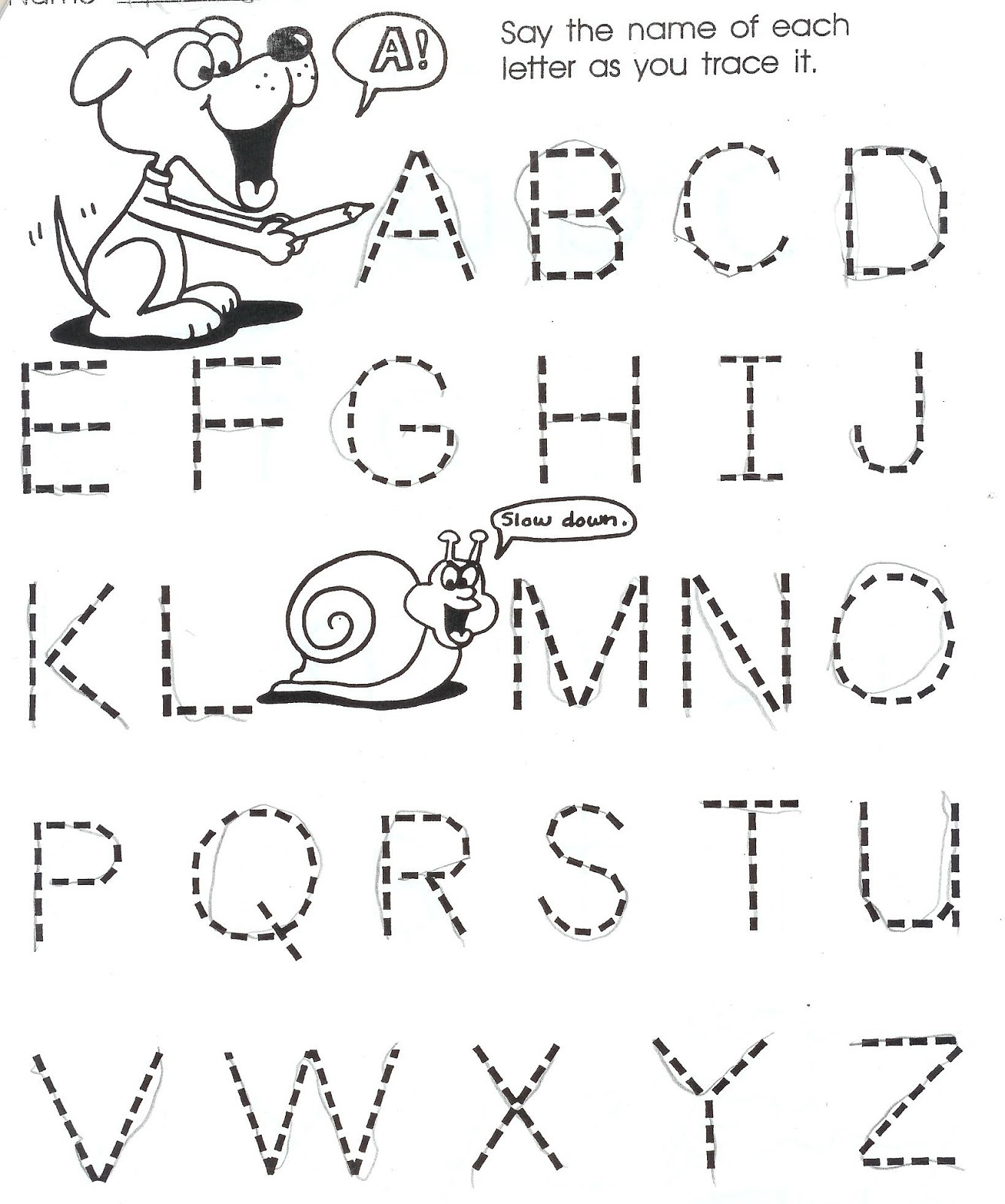 Year Old Worksheets Printable And Writing For Three Olds pertaining to Alphabet Tracing For 3 Year Olds