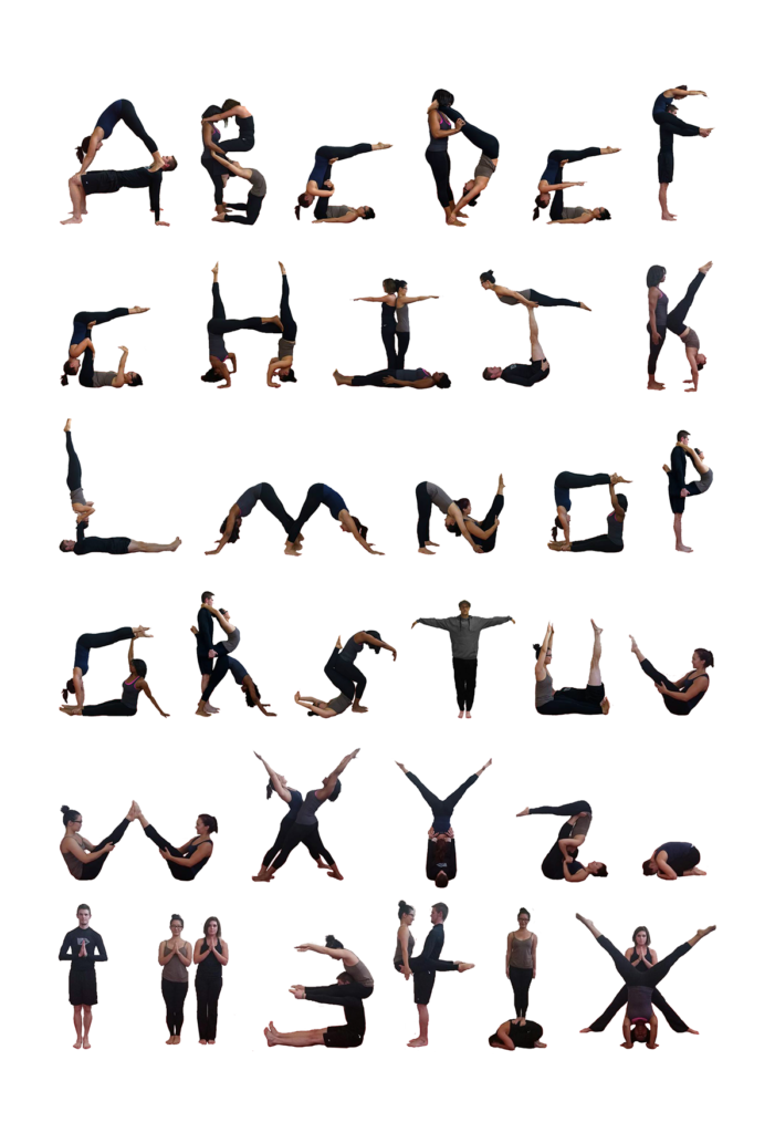 Yoga Poses Alphabet With Alphabet Yoga Exercises