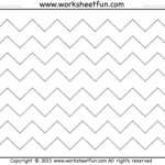 Zig Zag Line Tracing – 7 Worksheets / Free Printable