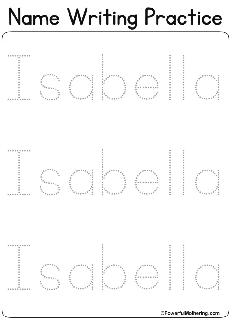 10 Best Isabella Kindergarten Images | Kids Learning Pertaining To Tracing Name Isabella