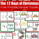 12 Days Of Christmas Free Printable Number Puzzles   | 12