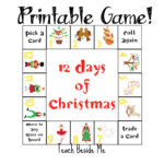 12 Days Of Christmas Printable Game – Teach Beside Me