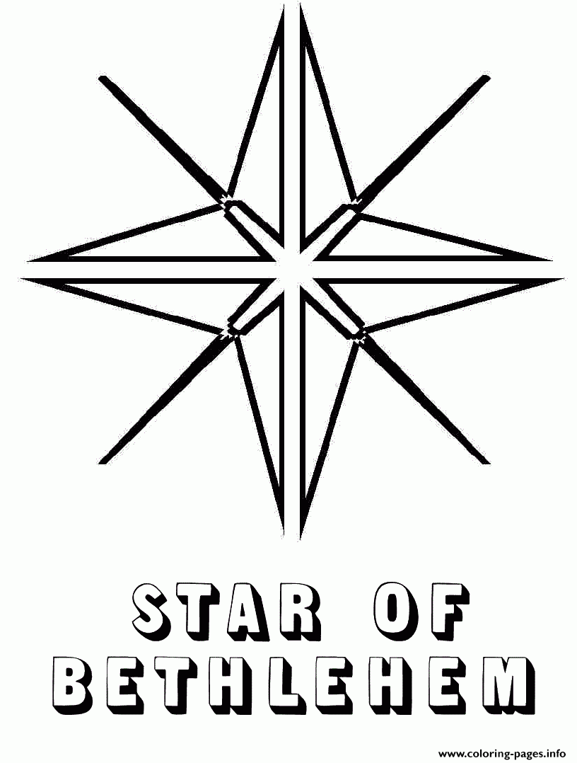 1479675637Bethlehem Christmas Star Coloring Pages Worksheets