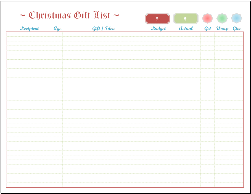 15+ Free Christmas Budget Templates - Ms Office Documents