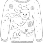 16 Ugly Christmas Sweater Colouring Pages   Mum In The Madhouse