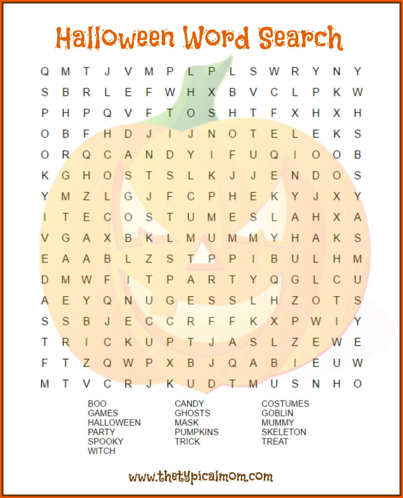 2 Free Halloween Word Search Printable Pages | Halloween 2 Free Halloween Word Search Printable Pages | Halloween