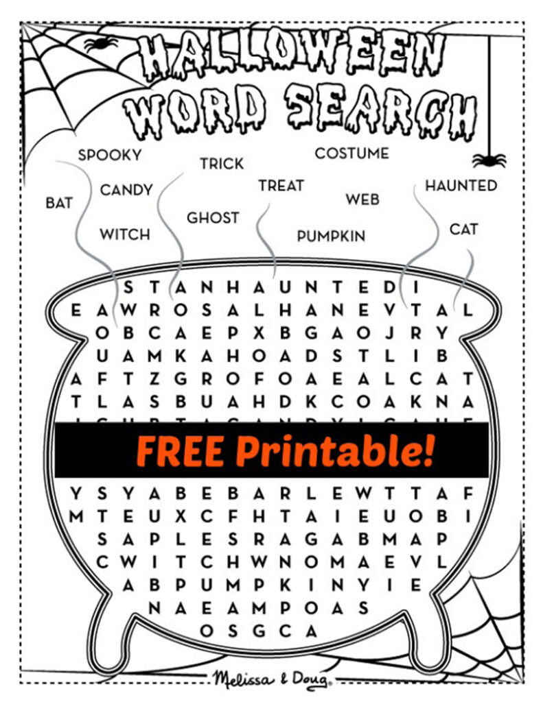 2 Printable Halloween Activity Pages For Kids | Melissa