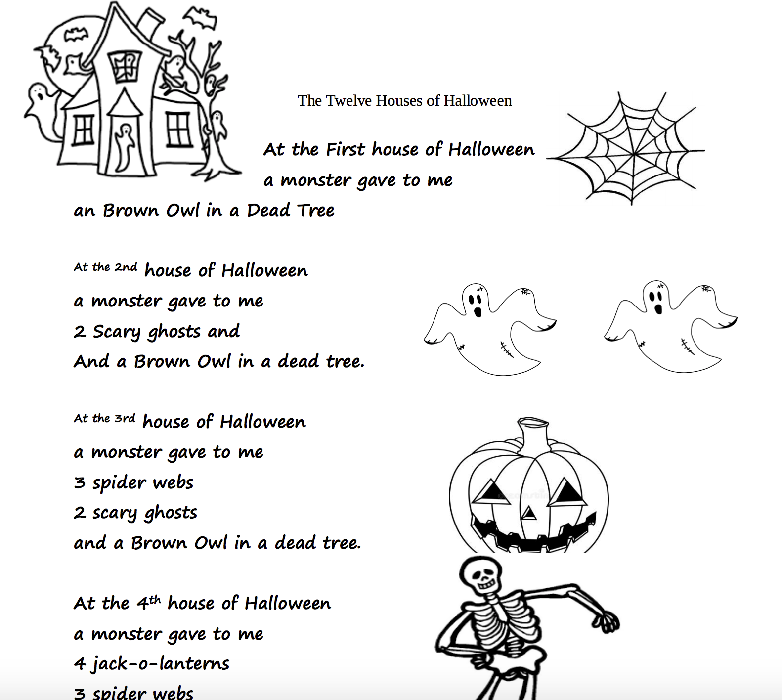 Halloween 4th Grade English Worksheets