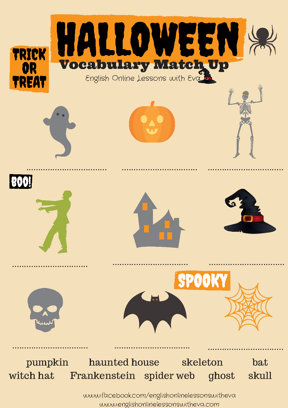 214 Free Halloween Worksheets