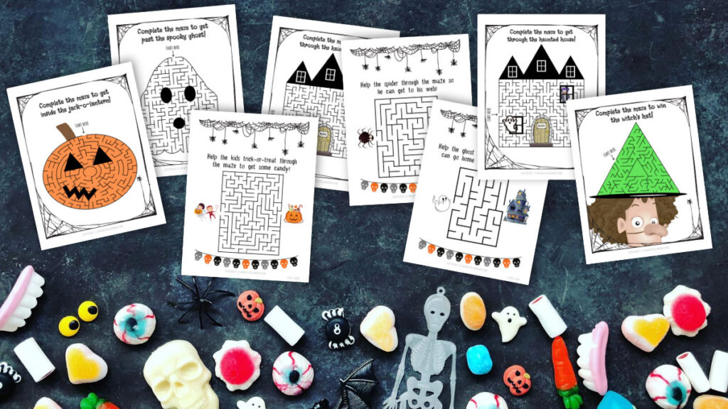 25 Not So Scary Halloween Maze Printable Worksheets For Kids