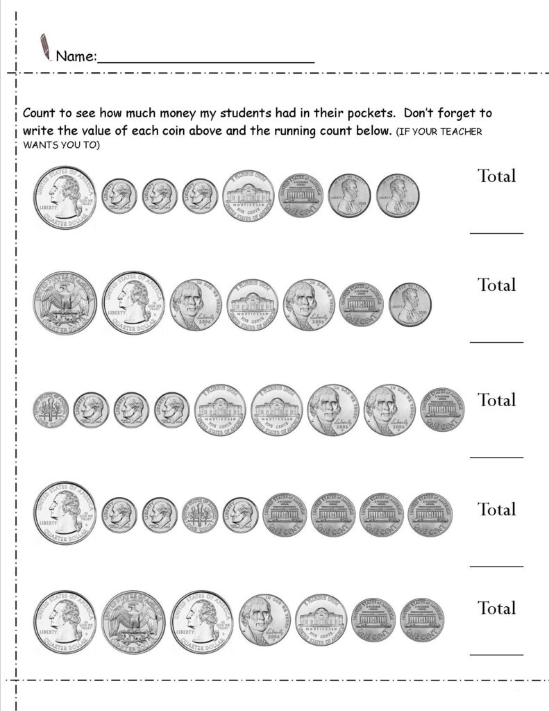 2Nd Grade Money Worksheets Best Coloring For Kids Coins