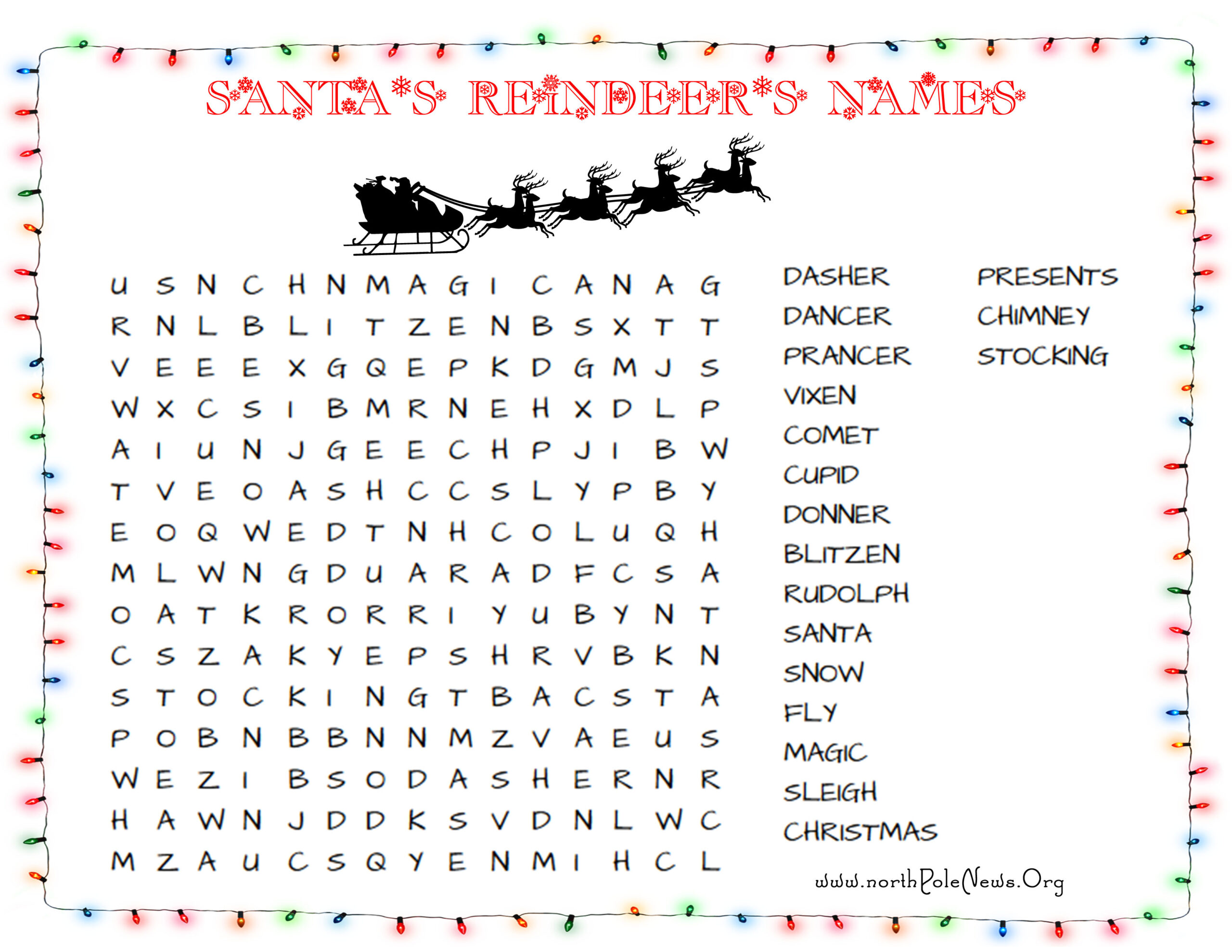 37 Free Christmas Word Search Puzzles For Kids