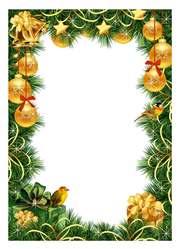 40+ Free Christmas Borders And Frames   Printable Templates