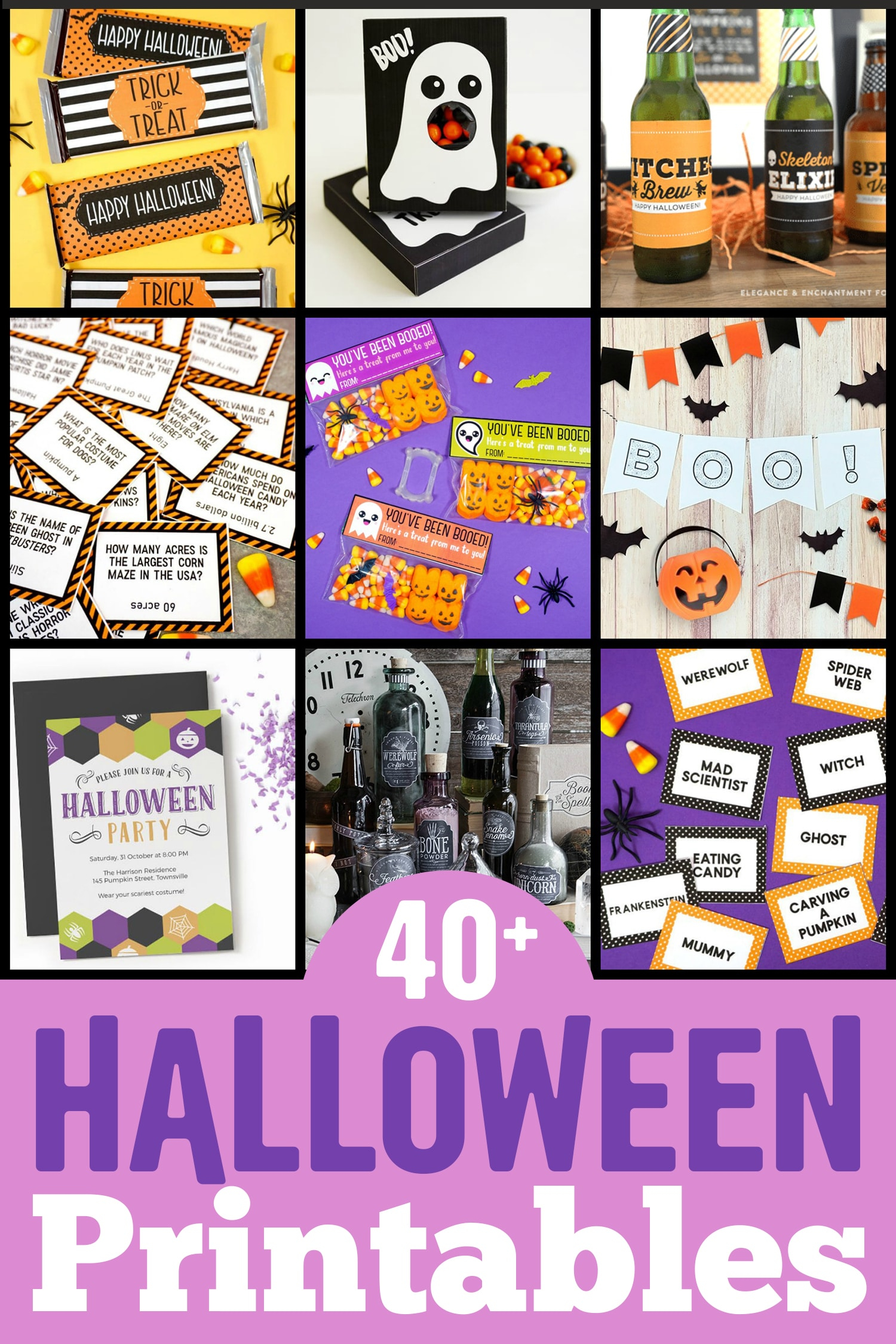 40+ Free Halloween Printables - Happiness Is Homemade