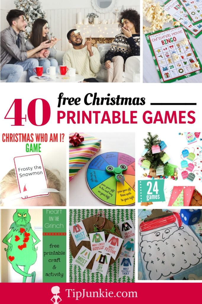 40 Free Printable Christmas Party Games – Tip Junkie