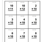 42 Printable Math Flash Cards Multiplication In 2020 | Math