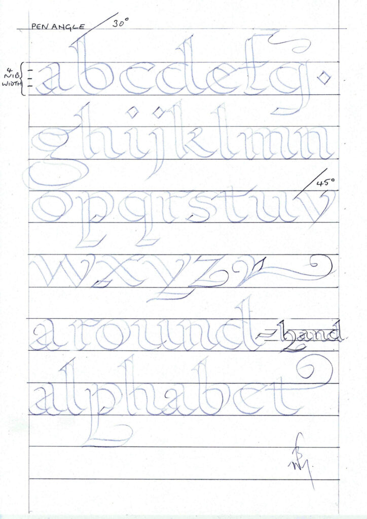 43 Excelent Calligraphy Alphabet For Beginners Worksheets