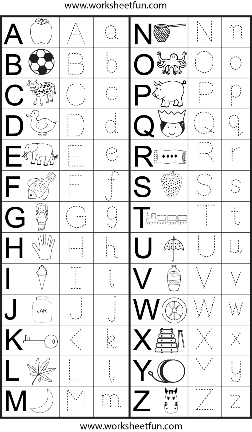 49 Outstanding Alphabet Trace Sheets Printables