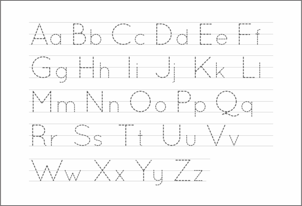5 Best Free Printable Alphabet Tracing Letters   Printablee Intended For Alphabet Tracing A