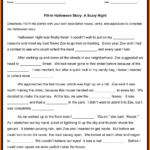 5 Best Halloween Fill In The Blank Stories Printable