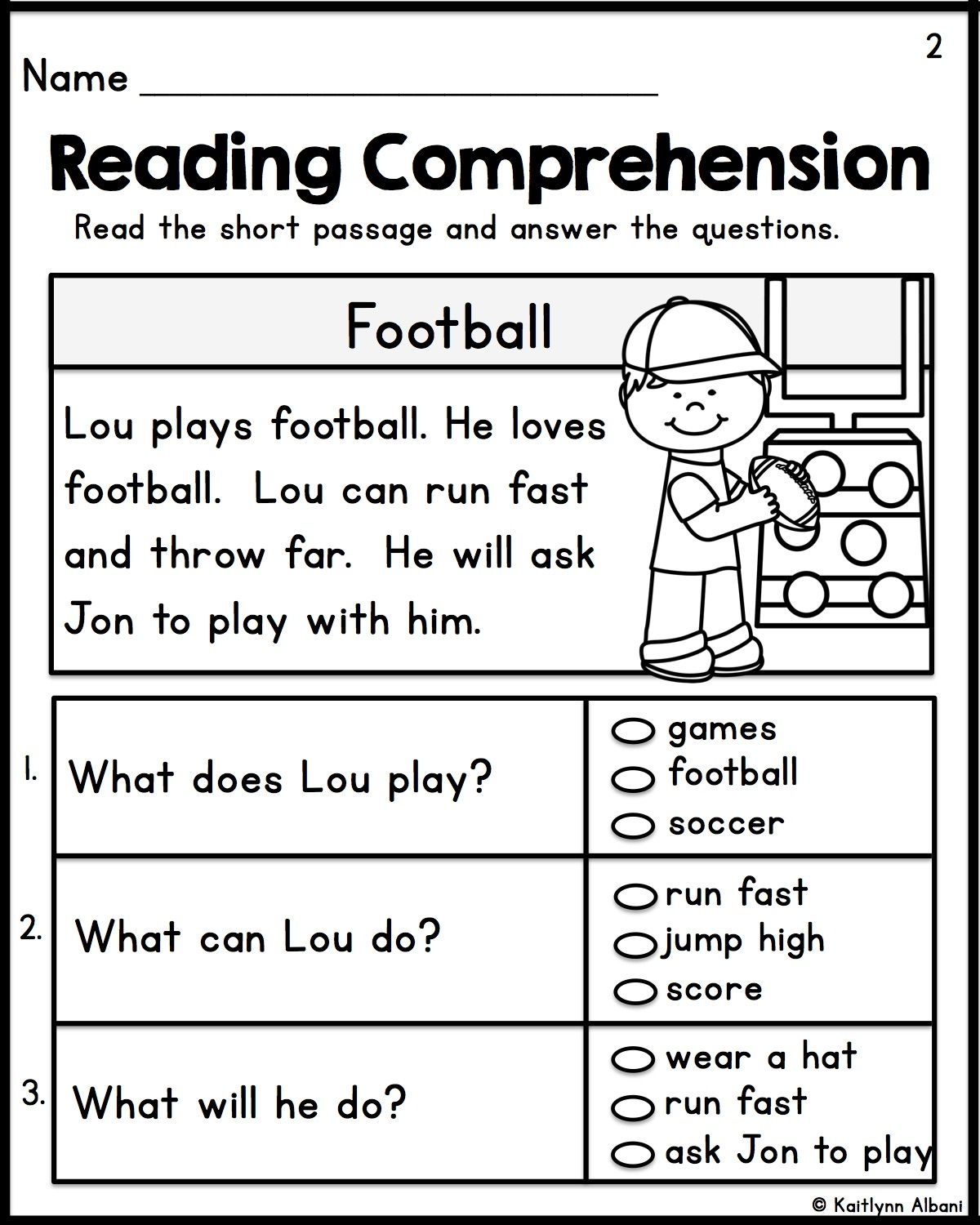 Halloween Reading Comprehension Worksheets First Grade