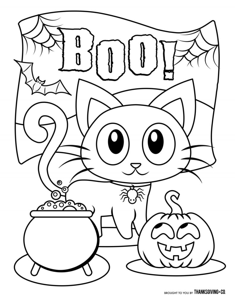 60 Halloween Coloring Sheets For Kids Photo Ideas