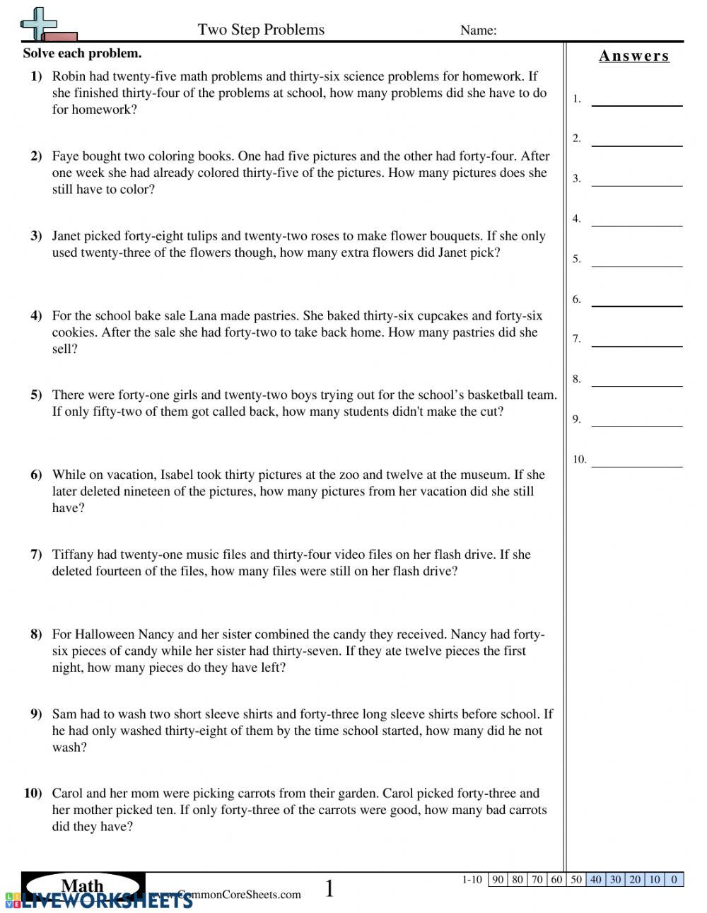 7Th Grade Common Core Nouns In Hindi Worksheets Multi Step