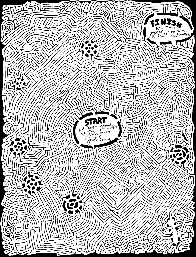 Hard Halloween Maze Worksheets | AlphabetWorksheetsFree.com