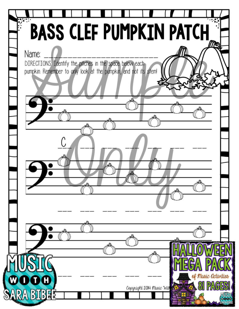 81 Pages Of Halloween Themed Music Worksheets!