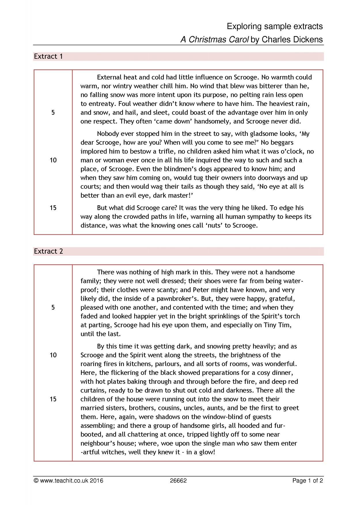 A Christmas Carol - Search Results - Teachit English