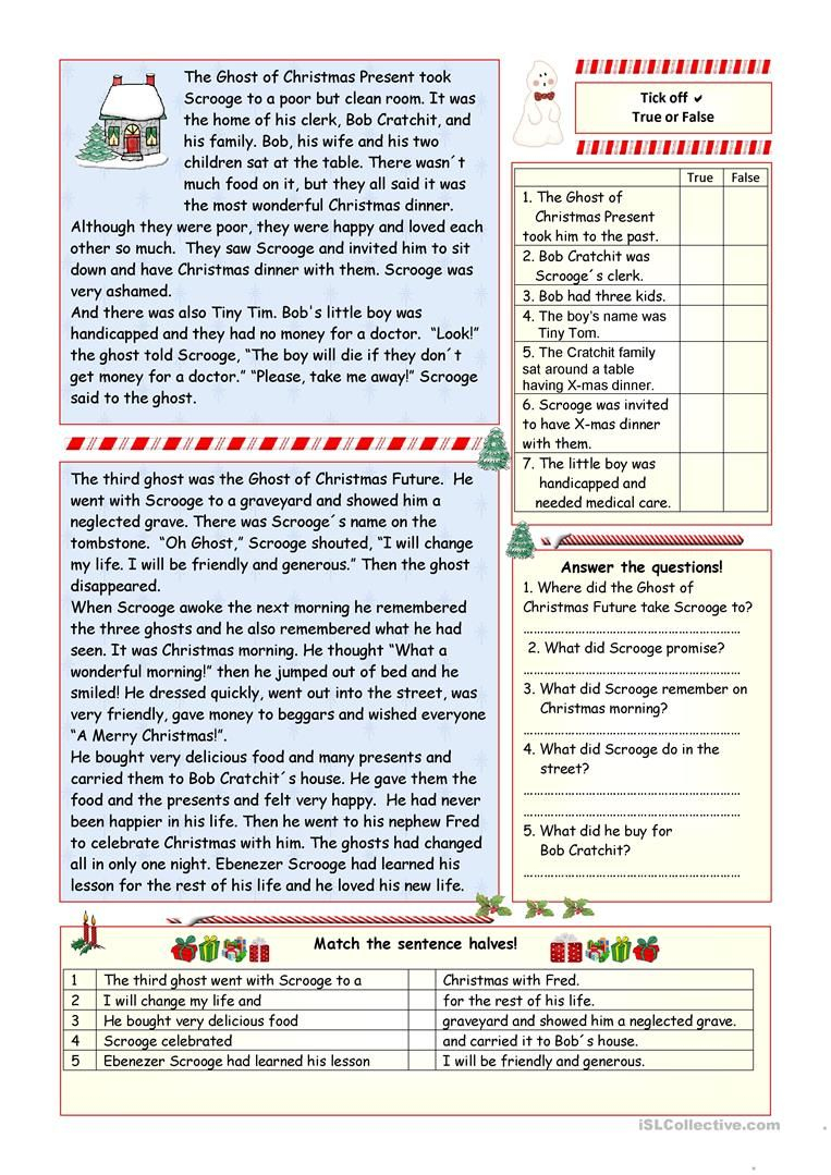 A Christmas Carol&amp;quot; - Simplified Version (Key Included