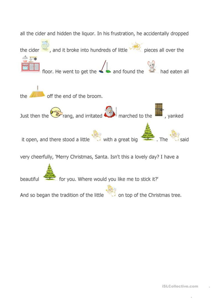 A Christmas Story   English Esl Worksheets For Distance