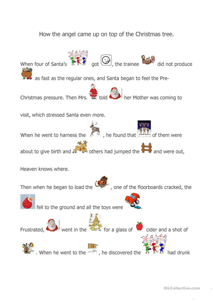 A Christmas Story   English Esl Worksheets For Distance